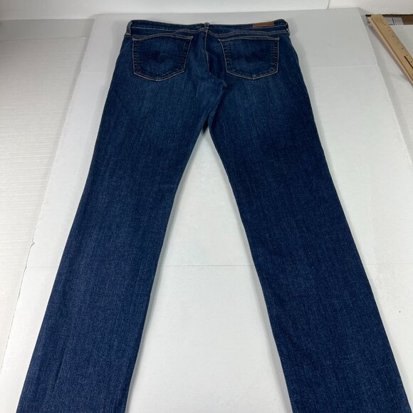 AG Adriano Goldschmid Jean Womens 33x30 Stevie Slim Straight Blue Denim Tag 31 R - Picture 9 of 16